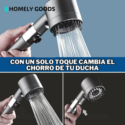 FlowSwitch™ | Cabezal de Ducha 3 en 1