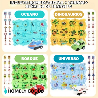 RaceTrack Puzzle™ | Rompecabezas de Carreras