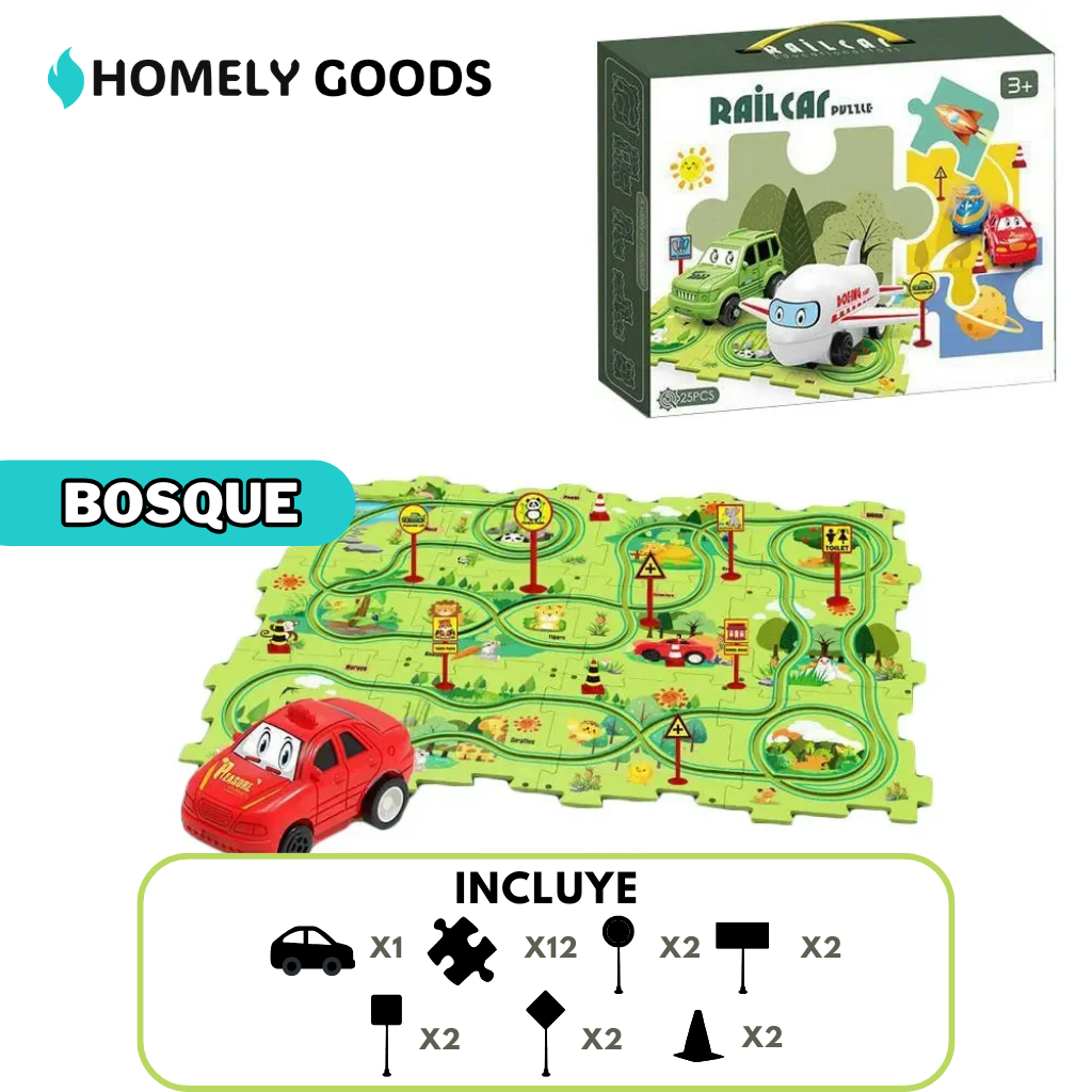 RaceTrack Puzzle™ | Rompecabezas de Carreras