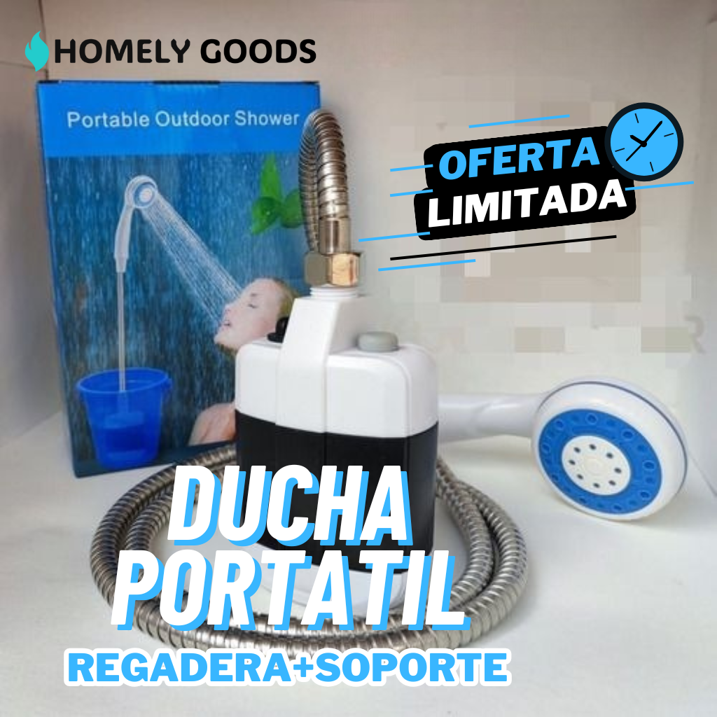 EcoShower™ | Ducha Portatil Regadera + Soporte